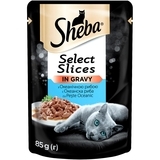 Вологий корм Sheba Selection in Sauce, для котів з океанічною рибою, 85 г - Pampik