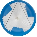 Міжзубні йоржики Paro Swiss isola 3star, x-тонкі, трикутні, 3.5 мм, синій, 5 шт. - Pampik - 2