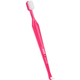 Зубна щітка Paro Swiss exS39, з монопучковою насадкою, ультрам'яка, рожевий - Pampik