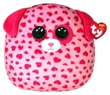 М'яка іграшка TY Squish-a-boos Рожевий пес Tickle, 40 см (39208) - Pampik