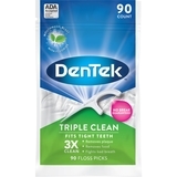 Флосс-зубочистки DenTek Тройная очистка Triple Clean, 90 шт. - Pampik