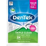 Флосс-зубочистки DenTek Тройная очистка Triple Clean, 150 шт. - Pampik
