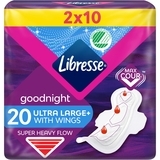 Гігієнічні прокладки Libresse Ultra Thin Goodnight Soft, 20 шт. - Pampik