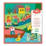 Набор для творчества с наклейками Djeco Животные (DJ09071) - Pampik