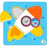 Пазл-сортер Dodo Ракета, 6 элементов - Pampik
