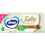 Носові хусточки Zewa Softis Natural Soft, чотиришарові, кремовий, 10х9 шт.