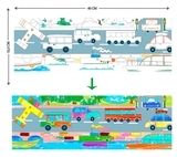 Набор для творчества Avenir Транспорт, восковые мелки, 12 цветов (BTS216013) - Pampik - 5