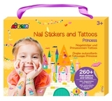 Набор наклеек на тело и ногти Avenir Принцессы, 260 наклеек (NA218206) - Pampik