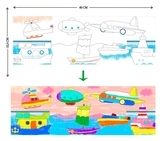Набор для творчества Avenir Транспорт, восковые мелки, 12 цветов (BTS216013) - Pampik - 3