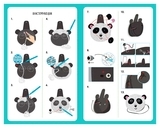 Набір для творчості 2 в 1 Avenir Пандочка, в'язання гачком та шиття сумочки (CH211752) - Pampik - 3