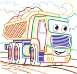 Книга Чарівні розмальовки із секретними візерунками. Будівельні машини - Pampik - 3