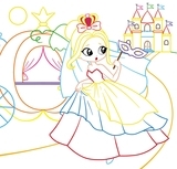 Книга Чарівні розмальовки із секретними візерунками. Принцеси - Pampik - 2