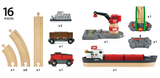Игрушечный набор Brio Cargo Harbour Set, 16 элементов (33061) - Pampik - 3