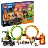 Конструктор LEGO City Stuntz Подвійна петля каскадерської арени (60339) - Pampik - 2