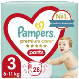 Підгузки-трусики Pampers Premium Care Pants 3 (6-11 кг), 28 шт. - Pampik