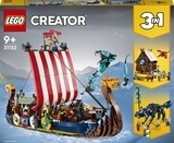 Конструктор LEGO Creator Корабель вікінгів і Мідгардський змій (31132) - Pampik
