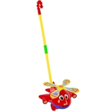 Іграшка-каталка Baby Team Літак, червоний (8661_червоний) - Pampik