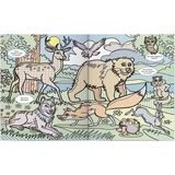 Книга Віммельбух. Водяні розмальовки. Дикі тварини - Pampik - 2