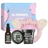 Подарунковий набір Mr.Scrubber Even Complexion&Clear (150 г+55 мл+1 шт.+1 шт.) - Pampik