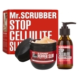 Антицеллюлитный набор Mr.Scrubber Согревающее обертывание + Массажное масло (250 г+150 мл) (4820200331171) - Pampik