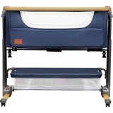 Ліжечко приставне Lionelo Timon Blue Navy, синій - Pampik