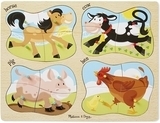 Дерев'яні пазли 4 в 1 Melissa&Doug Ферма (MD9858) - Pampik