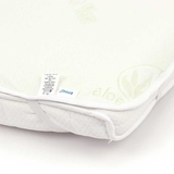 Наматрацник-поверхня Руно Aloe Vera, водонепроникний, жаккард, 120х60 см, молочний (927Aloe Vera) - Pampik - 3