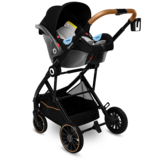 Універсальний візочок 3 в 1 Lionelo Riya 3in1 Black Onyx, чорний - Pampik - 3