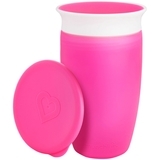 Чашка-непроливайка Munchkin Miracle 360 з кришкою, 296 мл, рожевий (51859) - Pampik