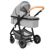 Універсальна коляска 2 в 1 Lionelo Amber 2 Grey Stone, світло-сірий - Pampik - 3