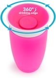 Чашка-непроливайка Munchkin Miracle 360 з кришкою, 296 мл, рожевий (51859) - Pampik - 2