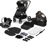 Універсальний візочок 3 в 1 Lionelo Mika Lovin, чорний - Pampik - 2