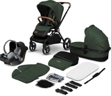 Універсальний візочок 3 в 1 Lionelo Mika Green Forest, зелений - Pampik - 2