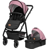 Універсальний візочок 2 в 1 Lionelo Amber Pink Rose, рожевий - Pampik