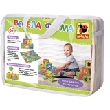 Набор Масік: развивающий коврик, кубики, книга-прорезыватель Веселая ферма (МС 040201-01) - Pampik