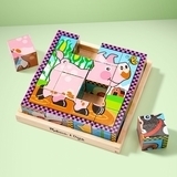 Дерев'яні кубики на платформі Melissa&Doug Ферма (MD775) - Pampik - 7