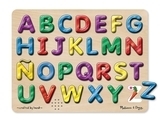 Звуковой деревянный пазл Melissa&Doug Испанский алфавит (MD723) - Pampik