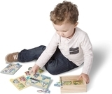 Набір з 4 пазлів в коробці Melissa&Doug Транспорт (MD4791) - Pampik - 3