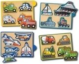 Набір з 4 пазлів в коробці Melissa&Doug Транспорт (MD4791) - Pampik