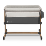 Ліжечко приставне Lionelo Leonie Grey Stone, темно-сірий - Pampik - 2