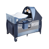 Ліжечко-манеж Lionelo Sven Plus Blue Navy, синій - Pampik - 4