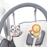 Крісло-гойдалка для годування 2 в 1 Lionelo Niles Grey, сірий - Pampik - 8