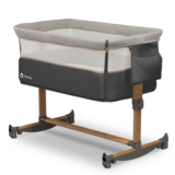 Ліжечко приставне Lionelo Leonie Grey Stone, темно-сірий - Pampik - 22