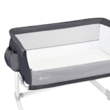 Ліжечко приставне Lionelo Theo Dark Grey, темно-сірий - Pampik - 9