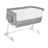 Кроватка приставная Lionelo Theo Concrete, серый - Pampik - 12