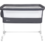 Ліжечко приставне Lionelo Theo Dark Grey, темно-сірий - Pampik