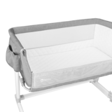 Кроватка приставная Lionelo Theo Concrete, серый - Pampik - 16