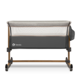 Ліжечко приставне Lionelo Leonie Grey Stone, темно-сірий - Pampik - 6