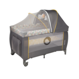 Ліжечко-манеж Lionelo Sven Plus Yellow Scandi, жовтий - Pampik - 2