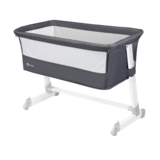 Ліжечко приставне Lionelo Theo Dark Grey, темно-сірий - Pampik - 2